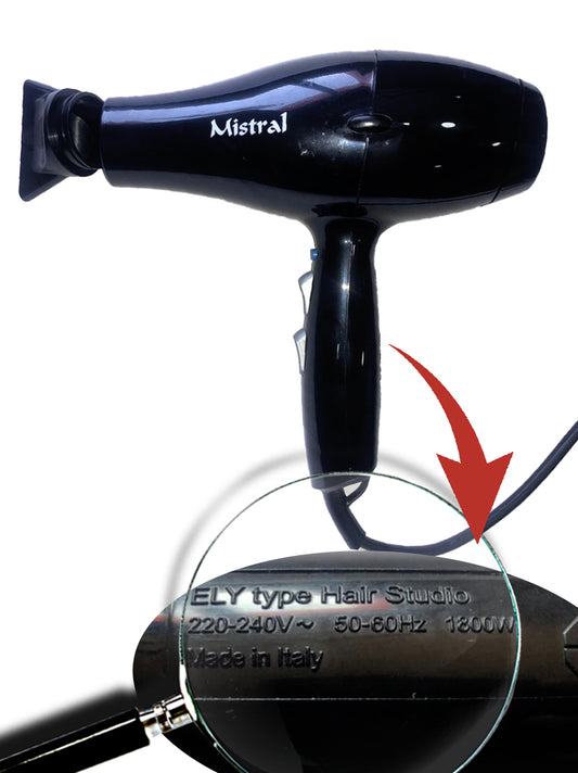 مجفف شعر إيطالي ميسترال 1800 واط